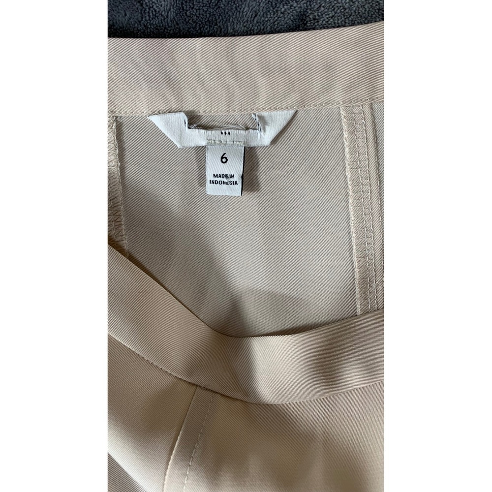 Banana Republic Factory Godet Sheen Midi Skirt Beige Tan Size 6 - Picture 8 of 10